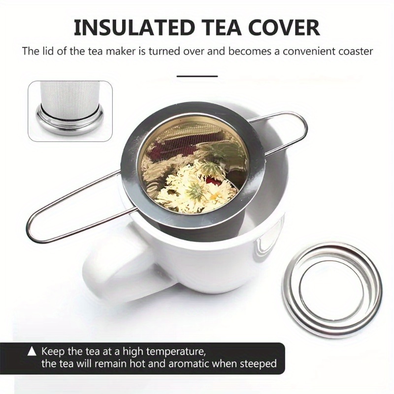 ที่กรองชาสแตนเลสพร้อมฝาปิด ใช้ - Loose Leaf Tea Infuser บทวิจารณ์และราคา