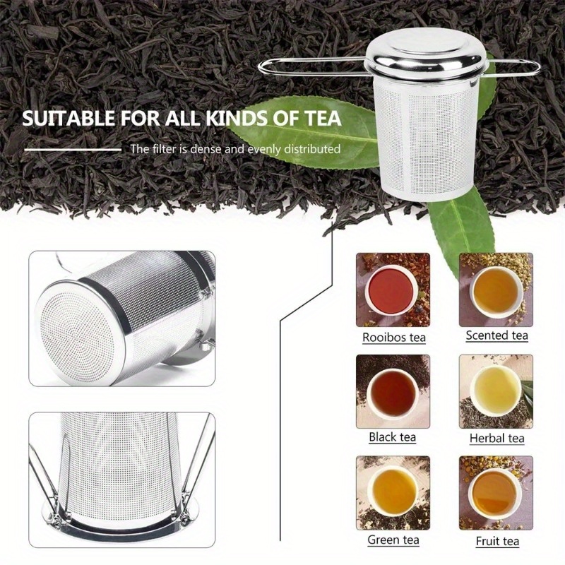 ที่กรองชาสแตนเลสพร้อมฝาปิด ใช้ - Loose Leaf Tea Infuser บทวิจารณ์และราคา