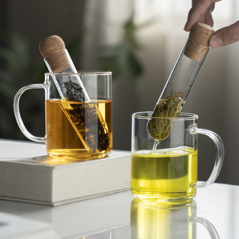 1 ชิ้น แก้วกรองชาแบบพกพา พร้อม - Loose Leaf Tea Infuser บทวิจารณ์และราคา