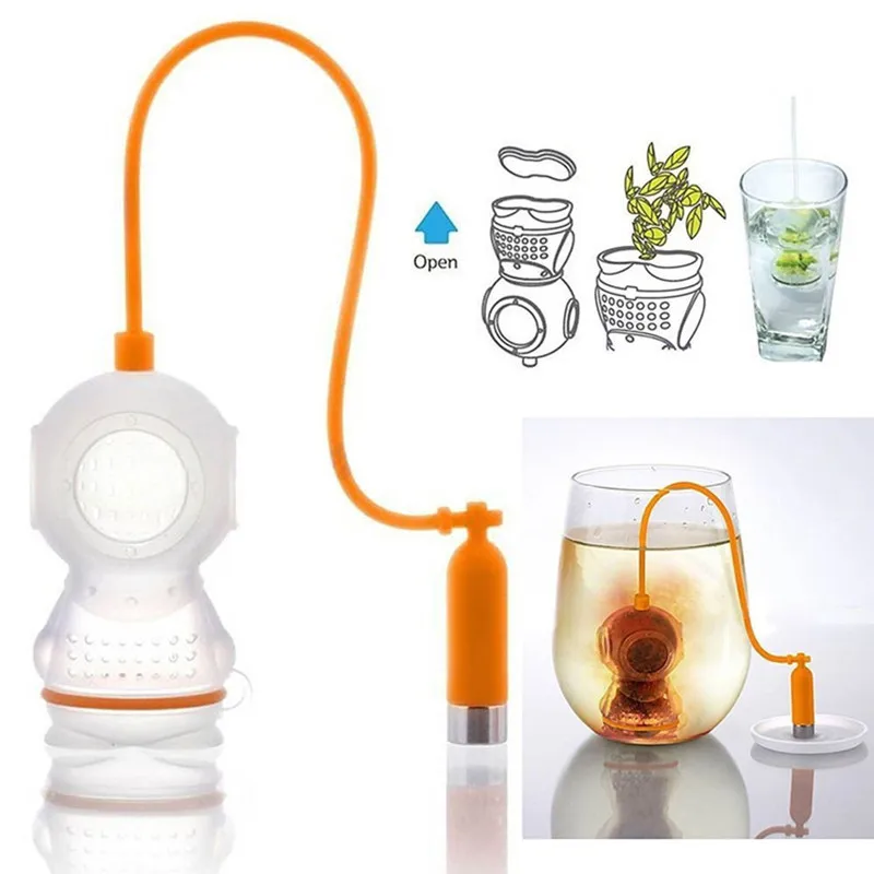 ที่กรองน้ำรั่วซิลิโคนเกรดอาหาร - Loose Leaf Tea Infuser บทวิจารณ์และราคา