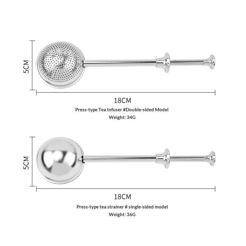 ที่กรองชาสแตนเลสด้ามยาว ตาข่าย - Loose Leaf Tea Infuser บทวิจารณ์และราคา