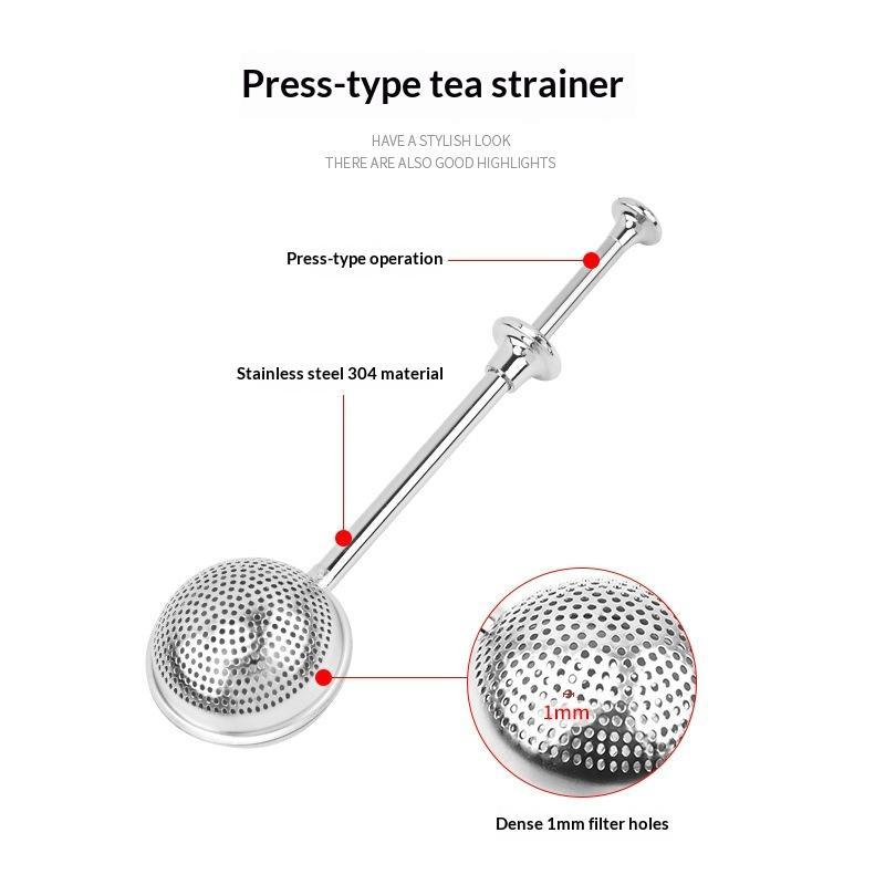 ที่กรองชาสแตนเลสด้ามยาว ตาข่าย - Loose Leaf Tea Infuser บทวิจารณ์และราคา